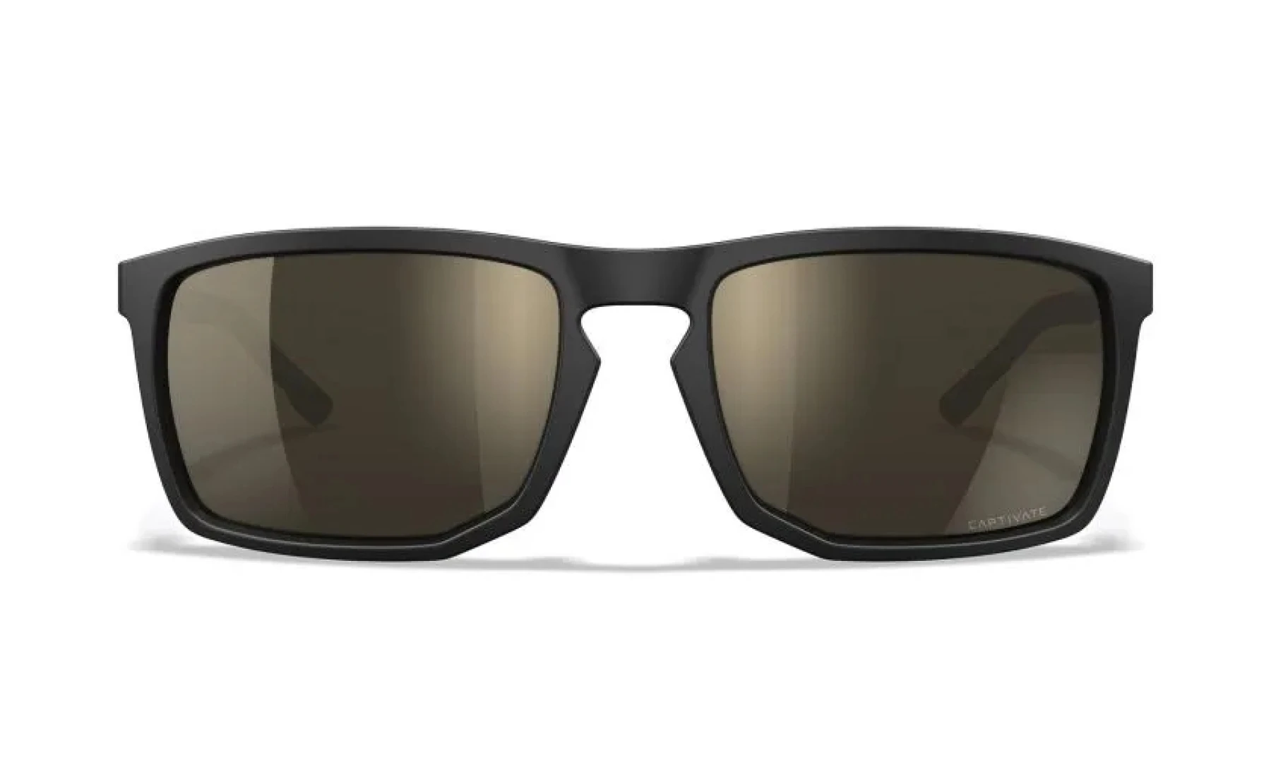WileyX AXE Captivate Polarized Tungsten Mirror Grey Matte Black Frame