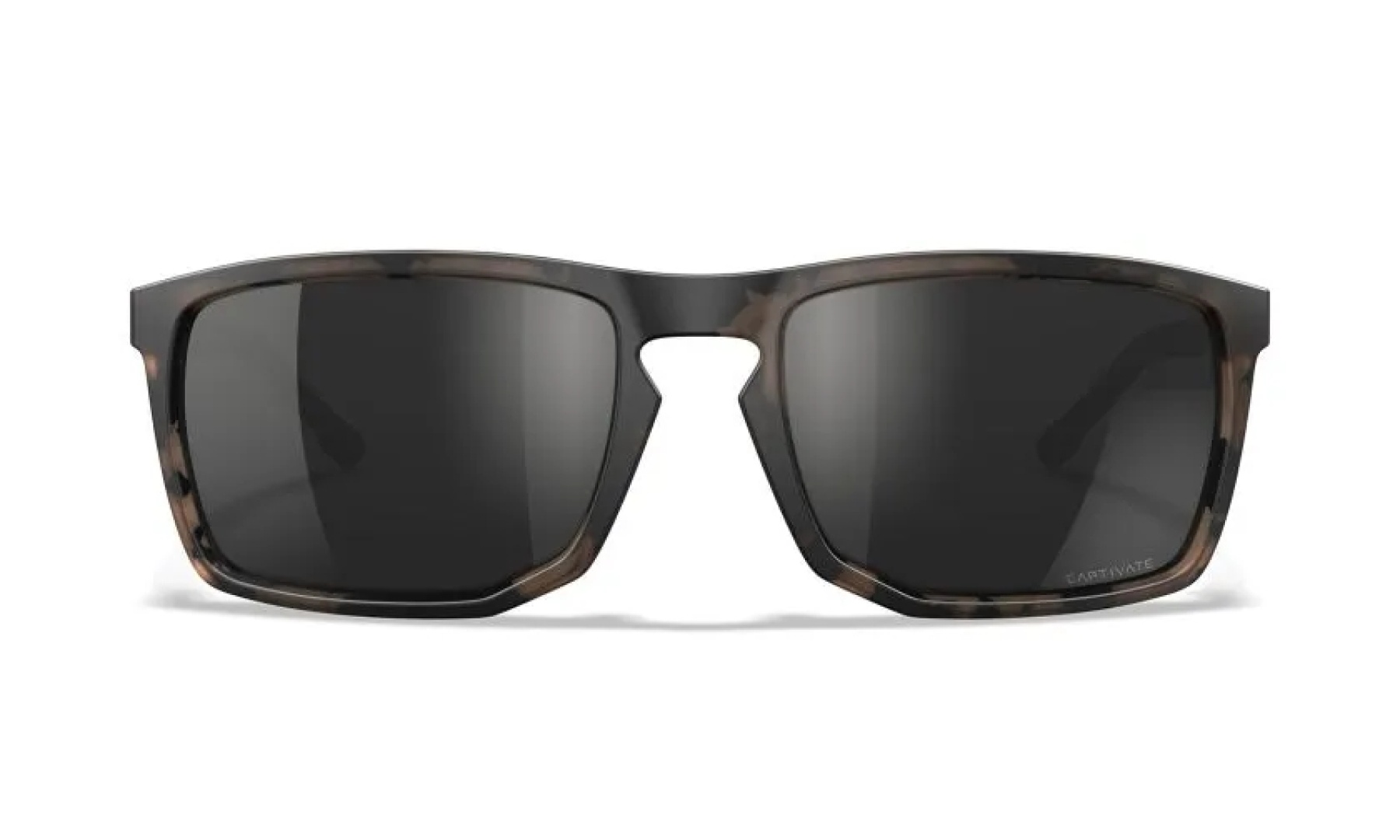 WileyX AXE Captivate Polarized Black Mirror Grey Matte Tortoise Brown Frame