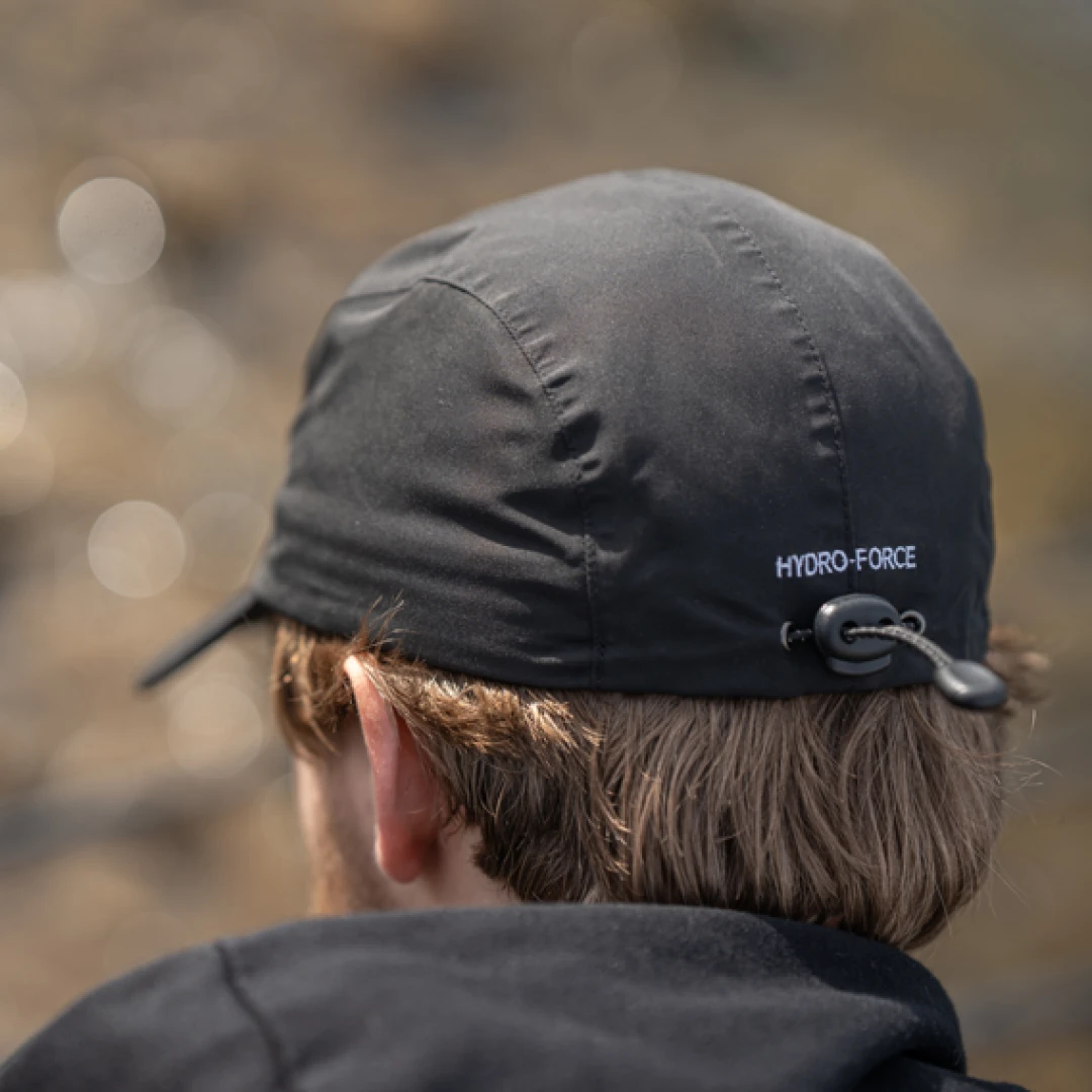 Avid Carp Stealth Black Waterproof 5-Panel Cap