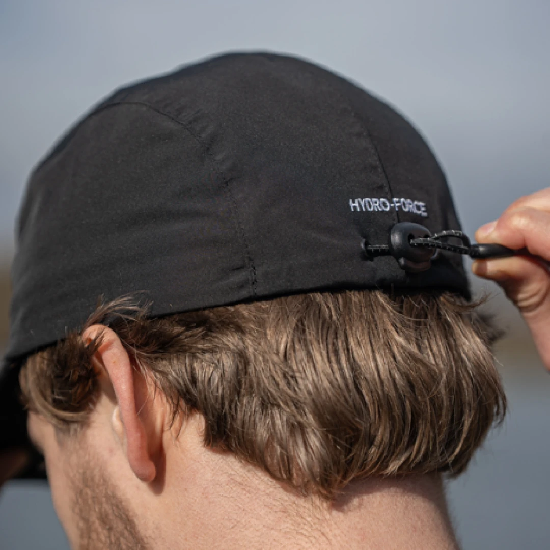 Avid Carp Stealth Black Waterproof 5-Panel Cap
