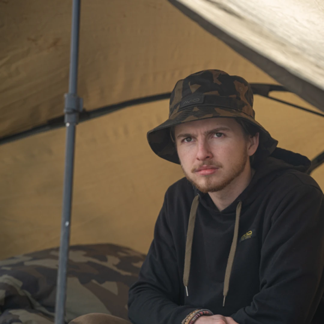 Avid Carp Distortion Camo Bucket Hat