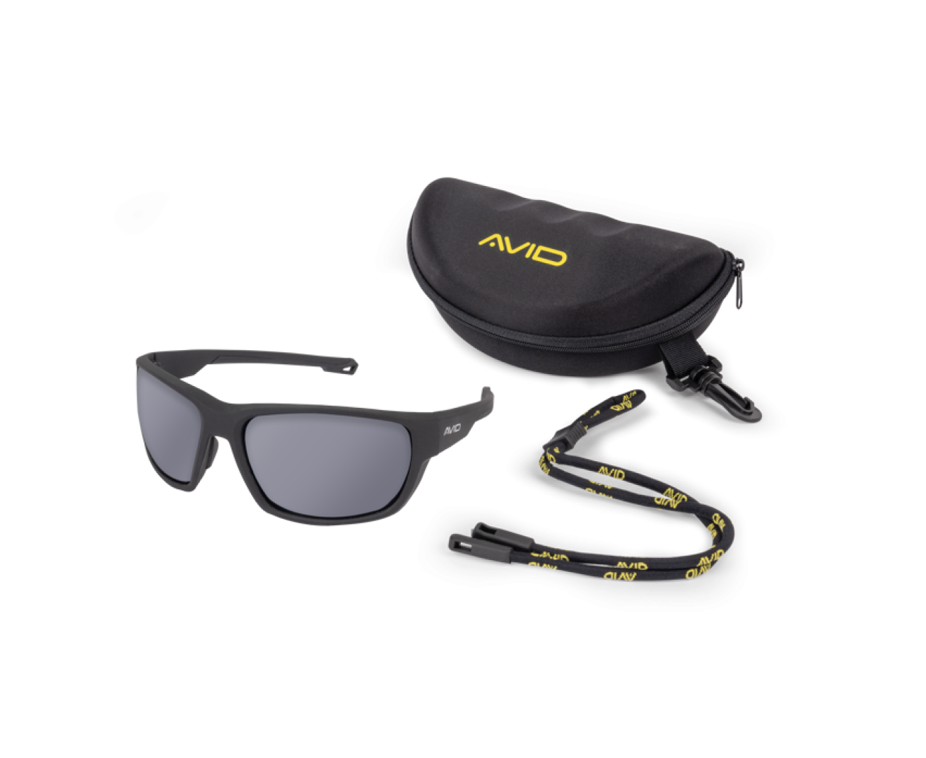 Avid Carp SeeThru OptiWrap Polarised Sunglasses Grey Lens
