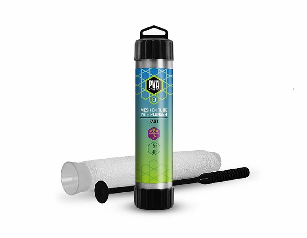 Delphin PVA NTastic Mesh on Tube with Plunger 35mm/7m - Fast Melt