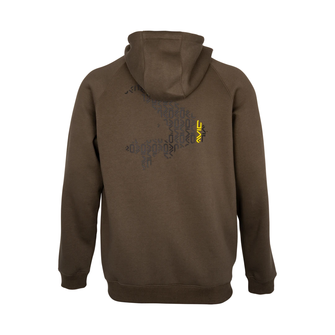Avid Carp Compound Zip Hoodie - Brown