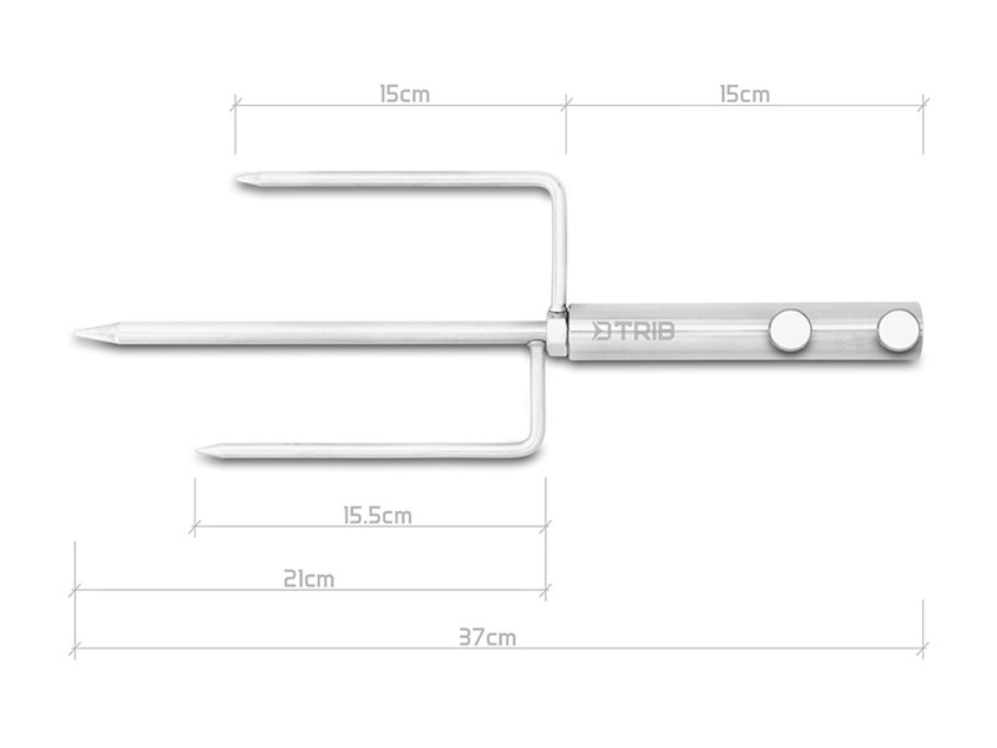 Delphin TRIB Stainless Steel Ground Spike Holder