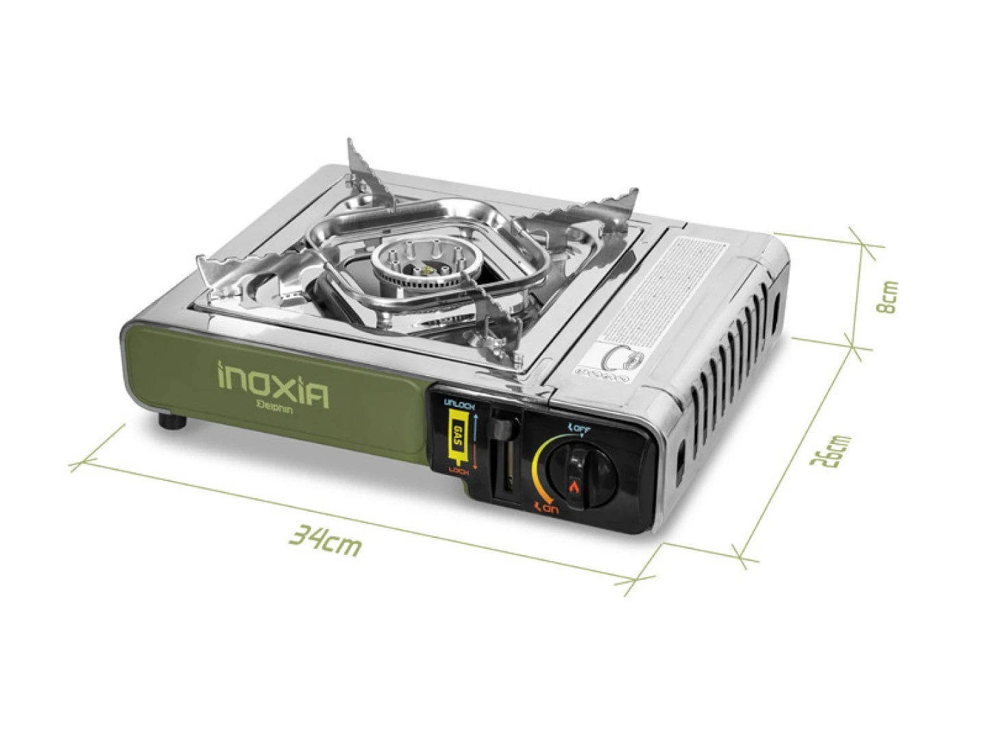 Delphin INOXIA Portable Gas Stove