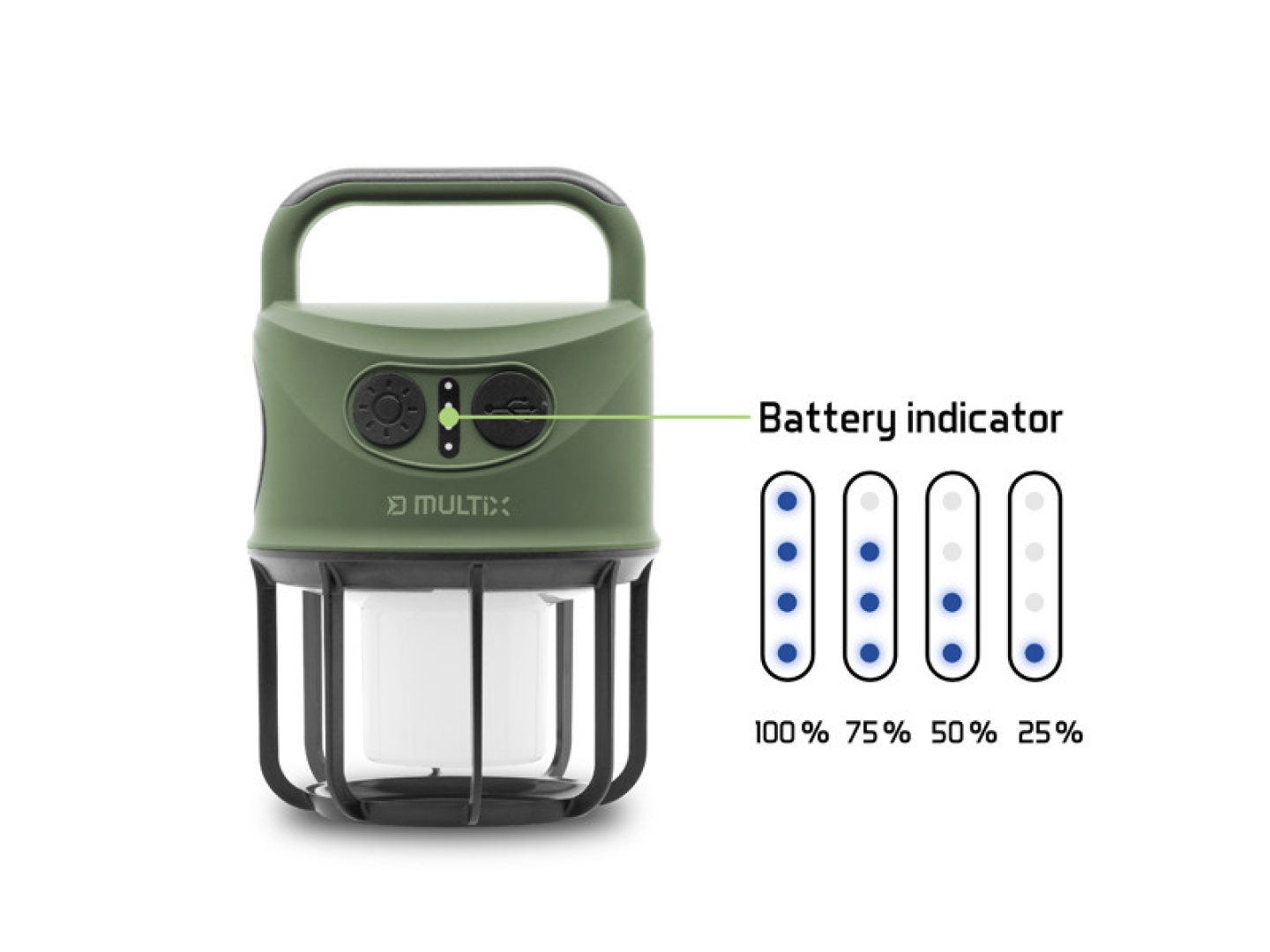 Delphin MULTiX - Lámpara de Camping