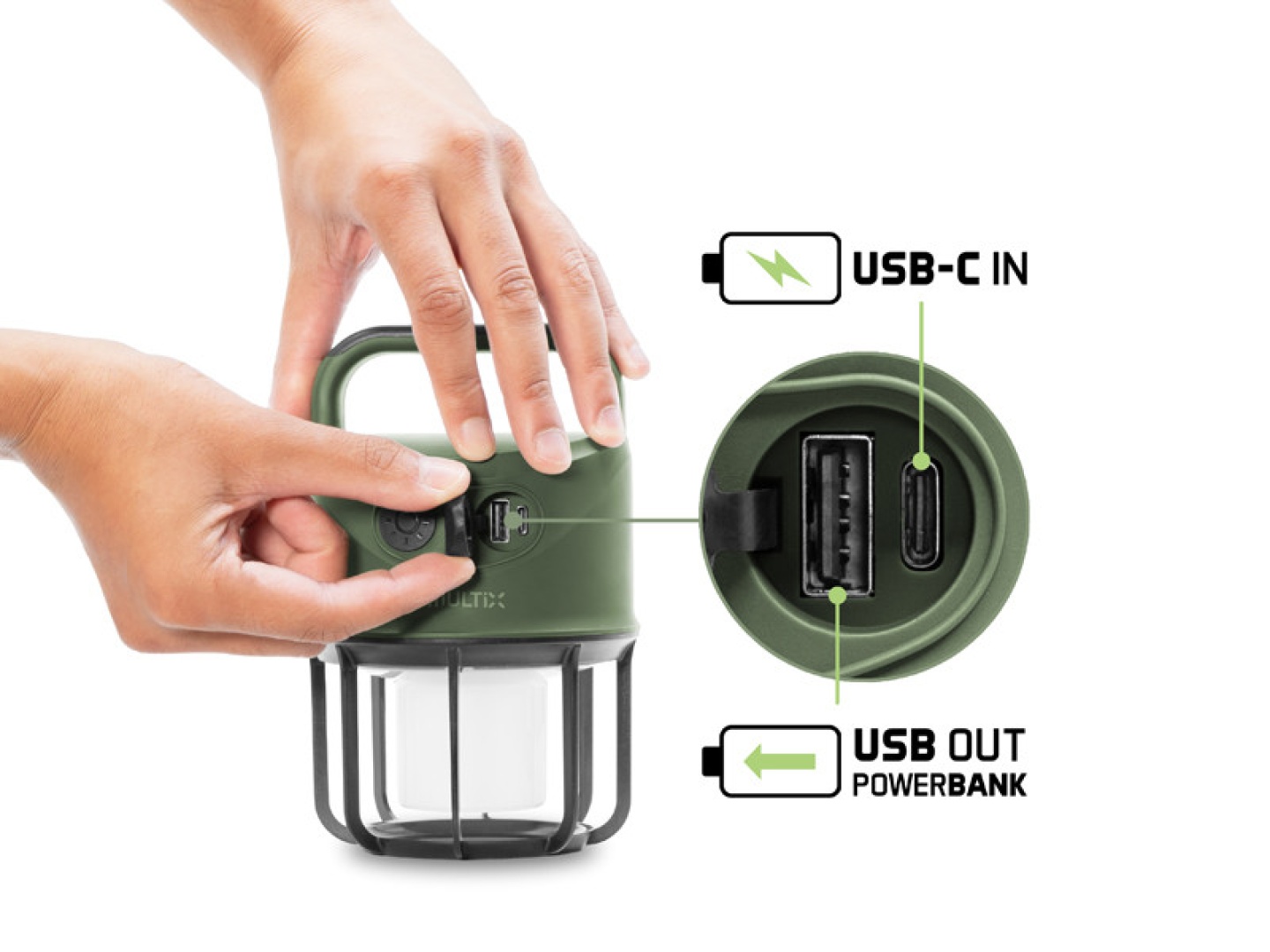 Delphin MULTiX - Lámpara de Camping