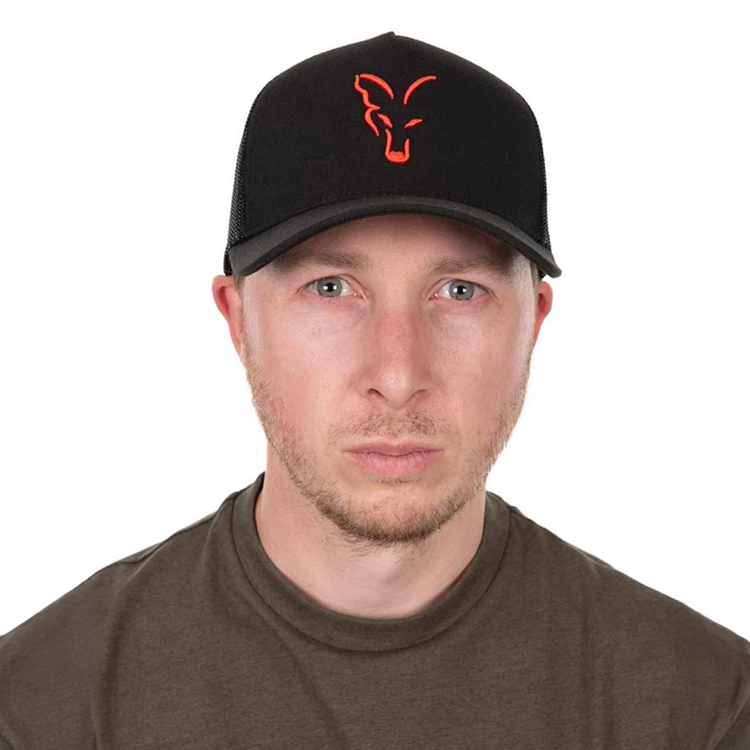 Fox Collection Trucker Cap - Black/Orange