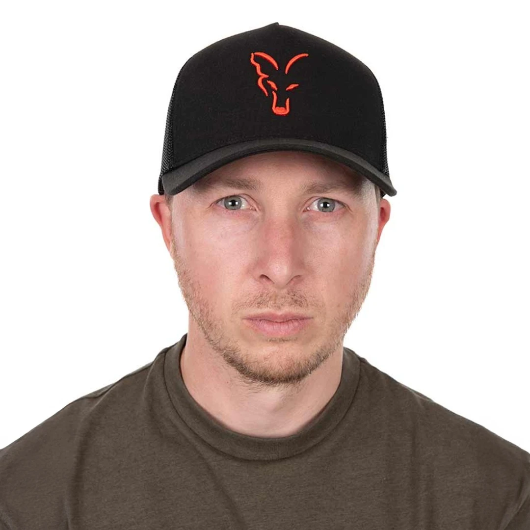 Fox Collection Trucker Cap - Black/Orange
