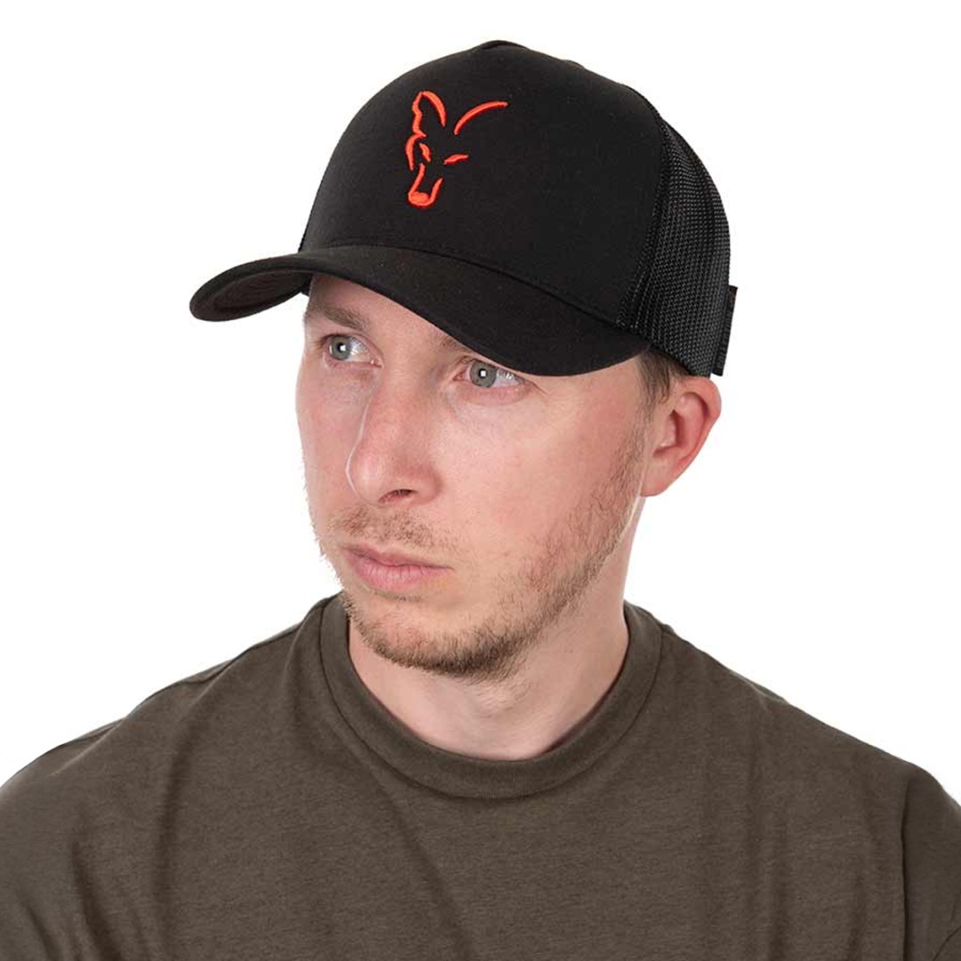 Fox Collection Trucker Cap - Black/Orange