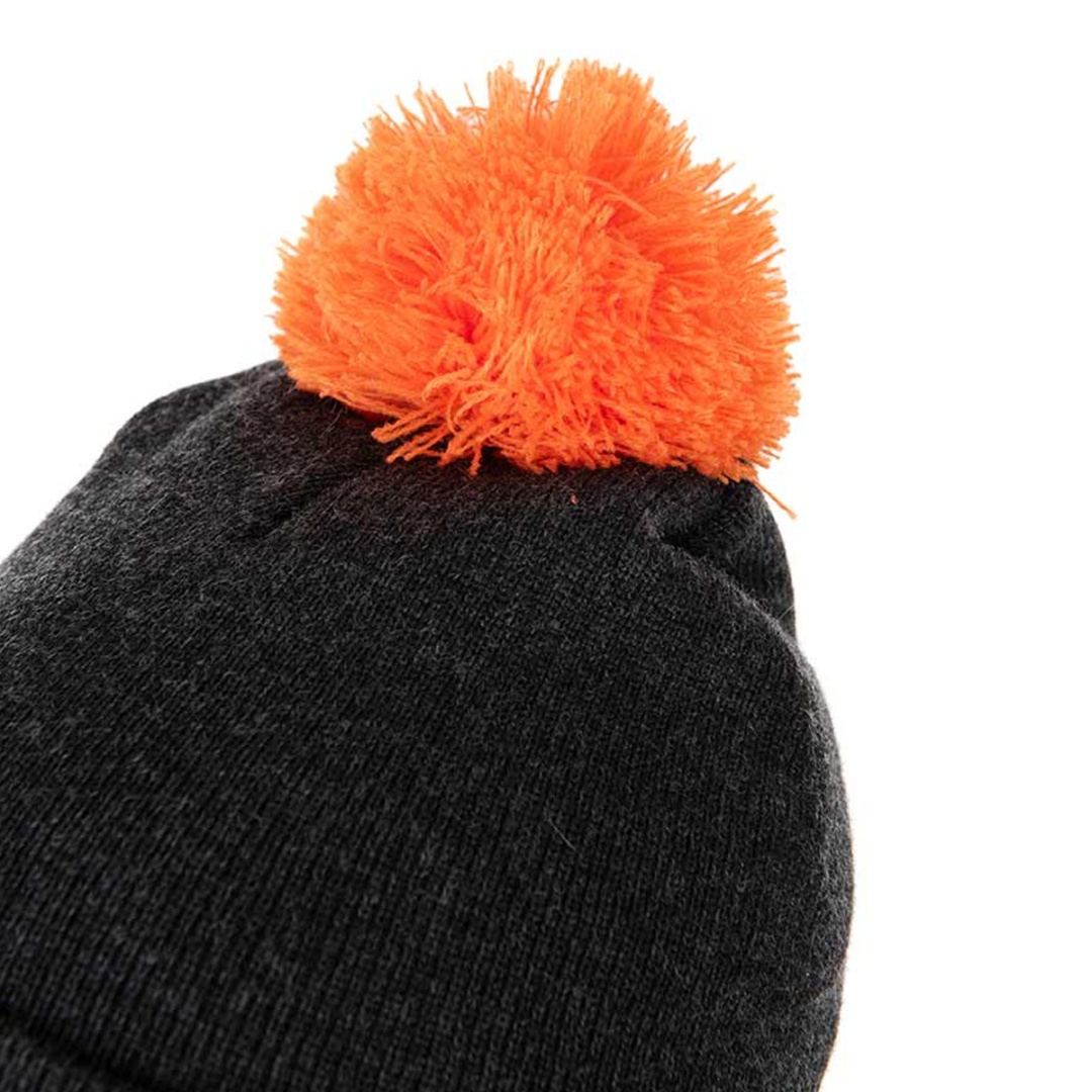 Fox Collection Booble Hat - Black/Orange