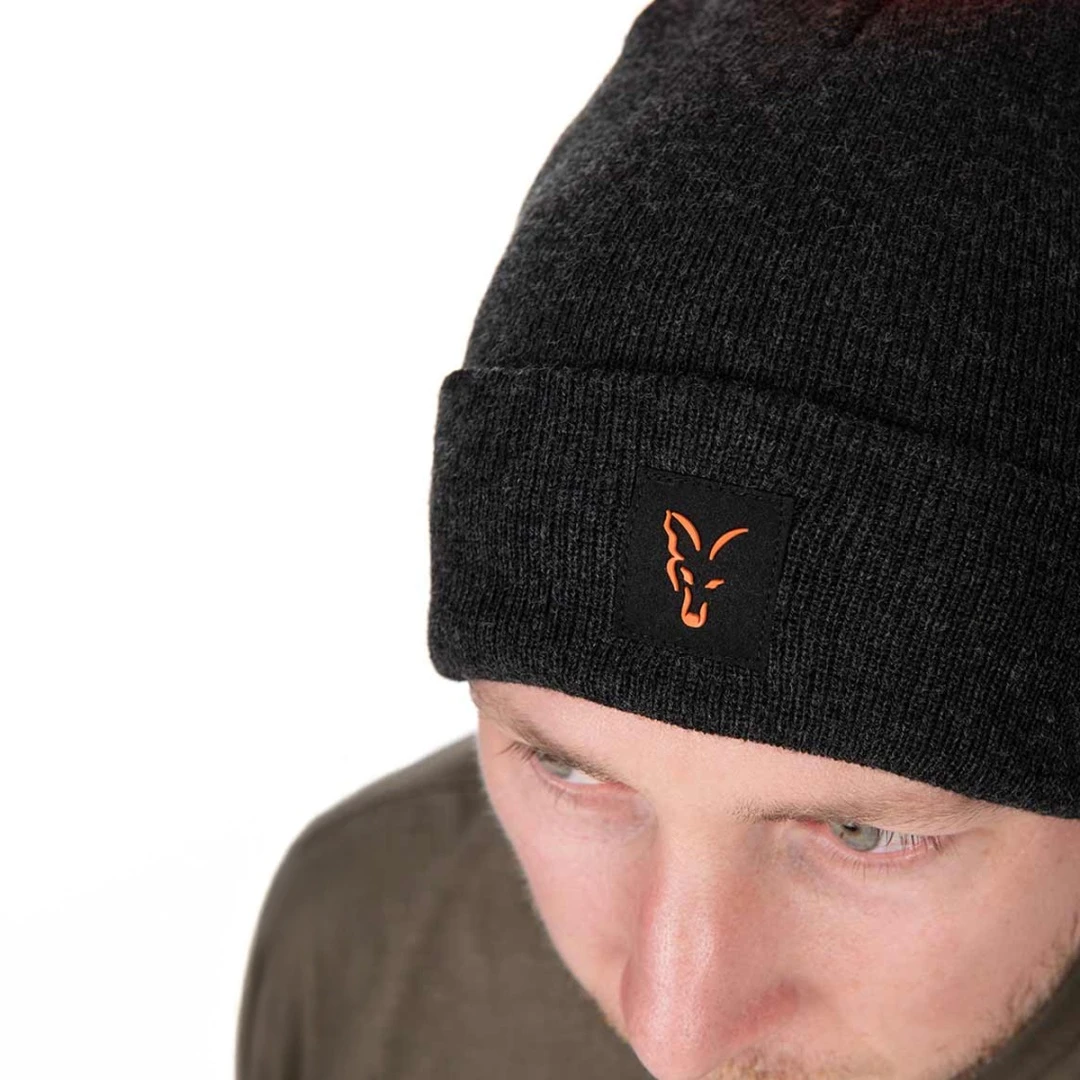 Fox Collection Booble Hat - Black/Orange
