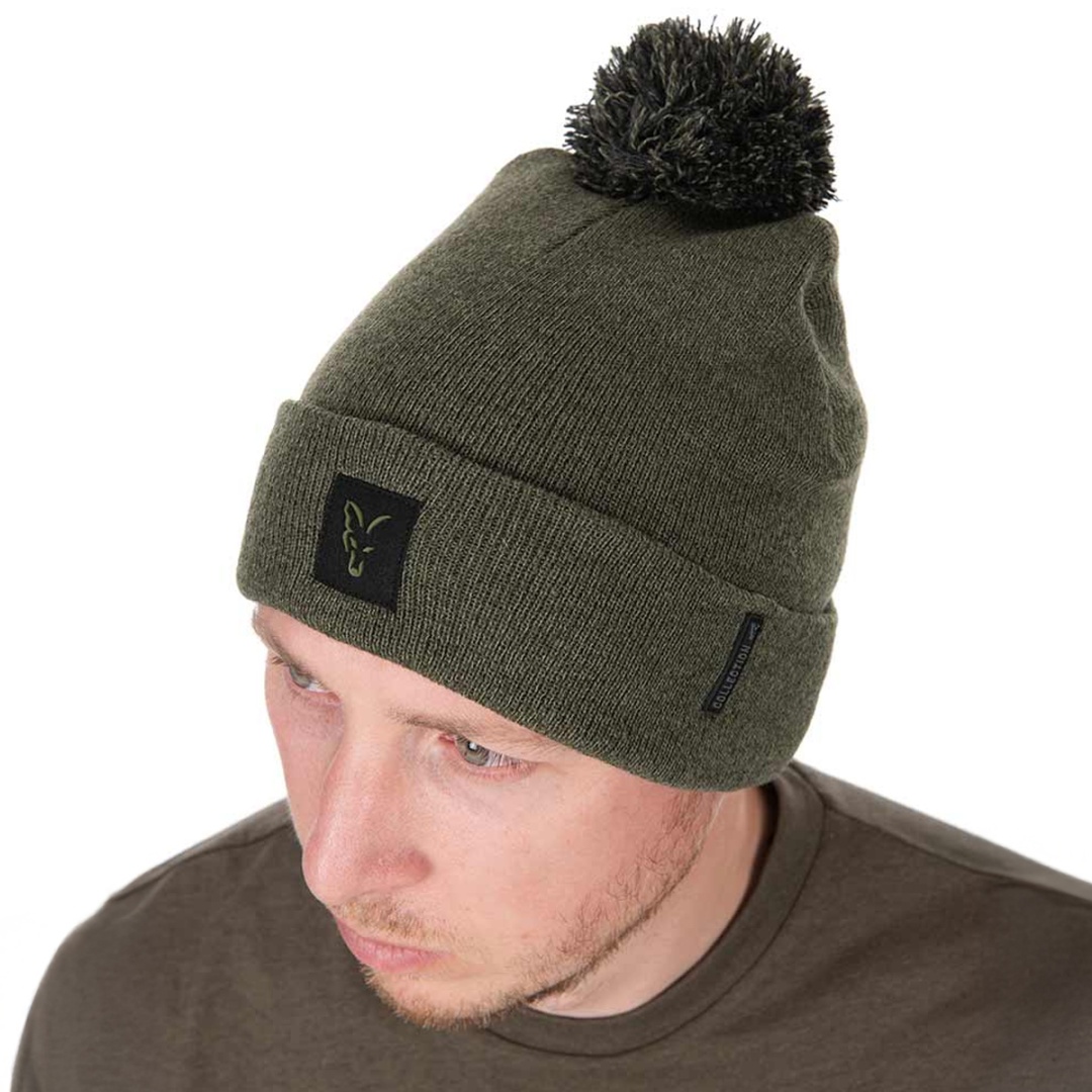 Fox Collection Booble Hat - Green/Black