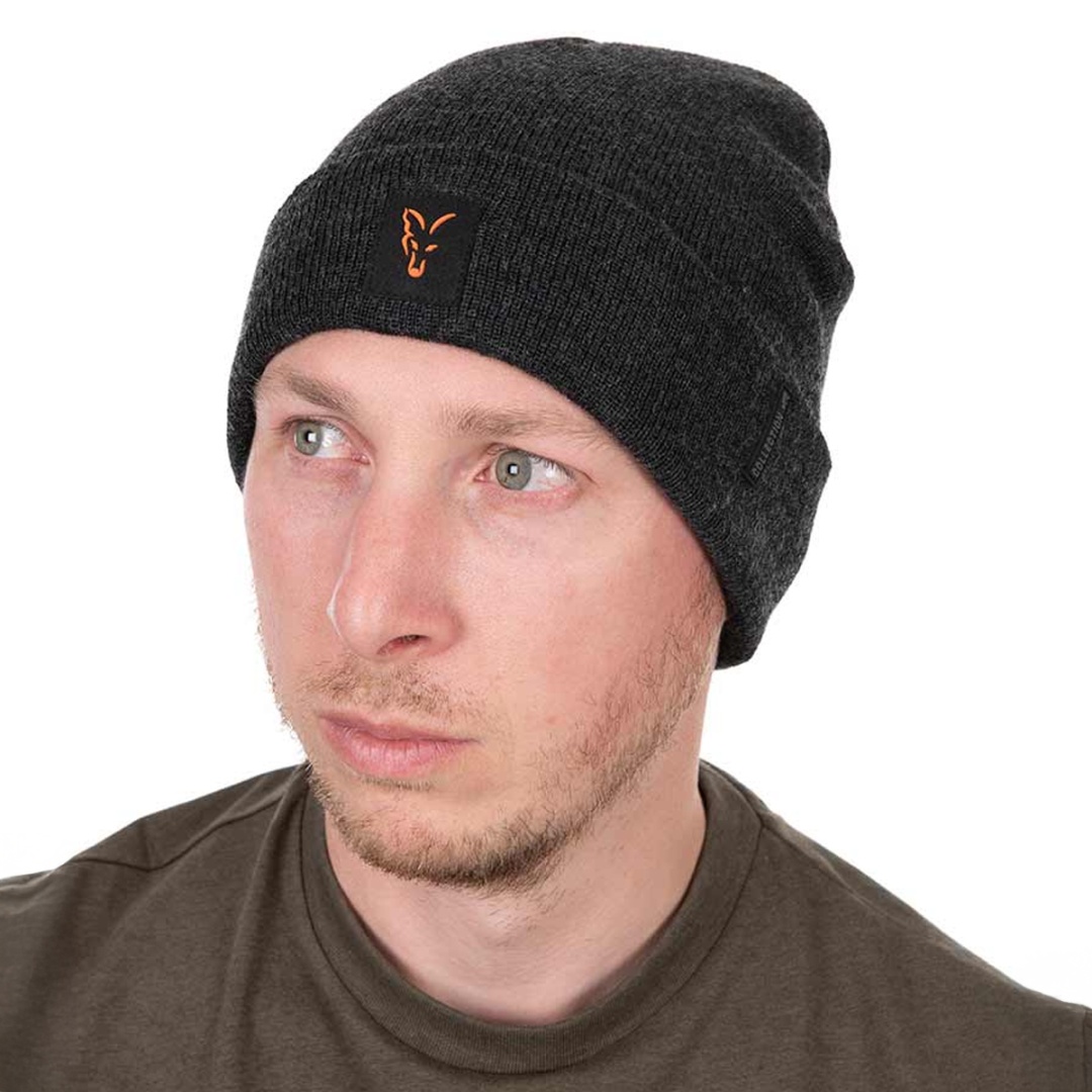 Fox Collection Beanie - Black/Orange