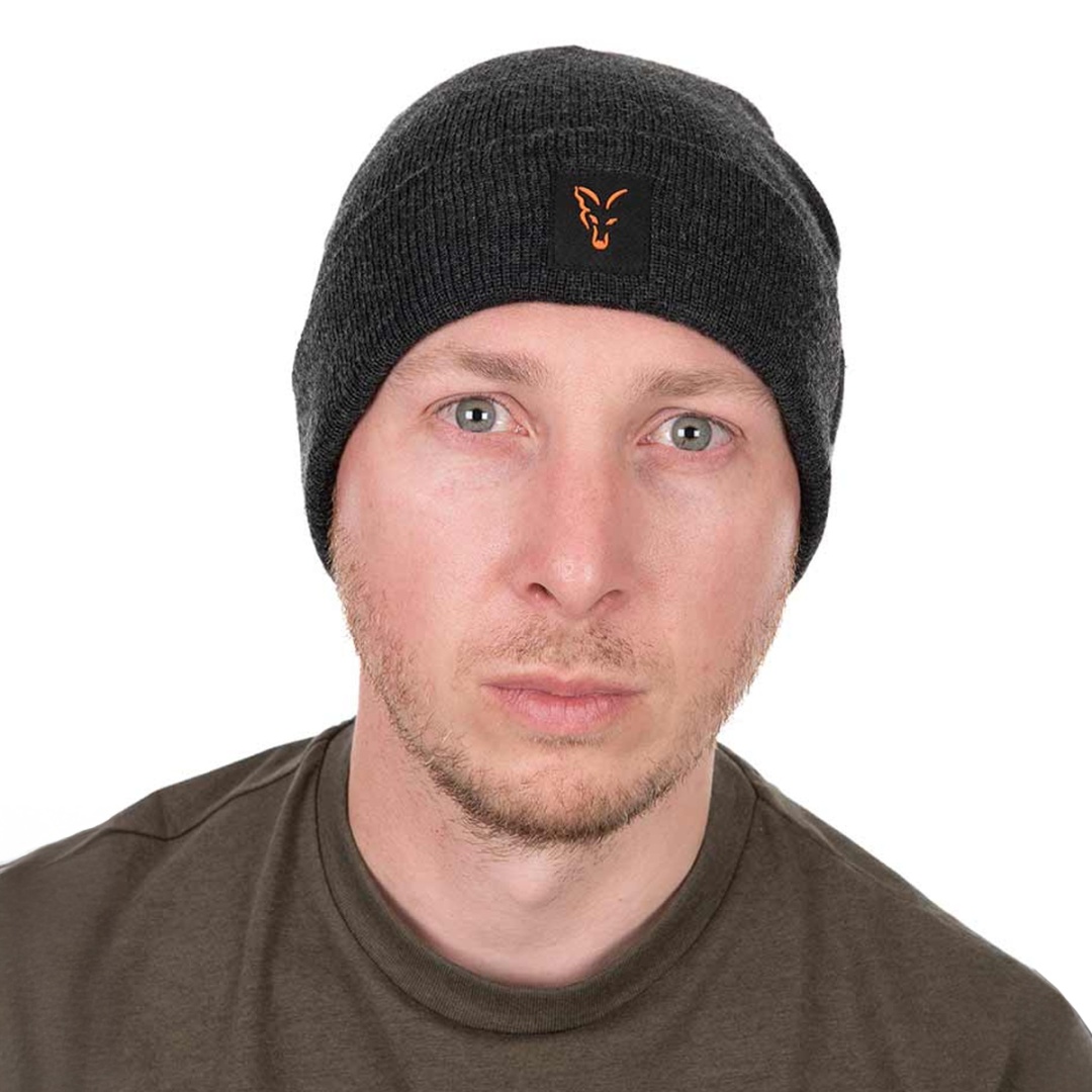 Fox Collection Beanie - Black/Orange