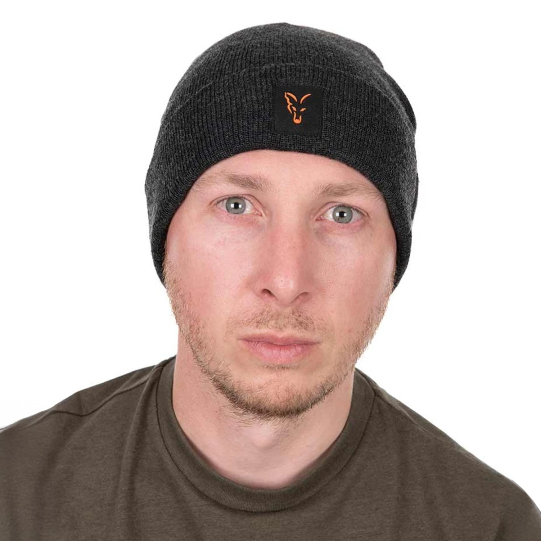 Fox Collection Beanie - Black/Orange