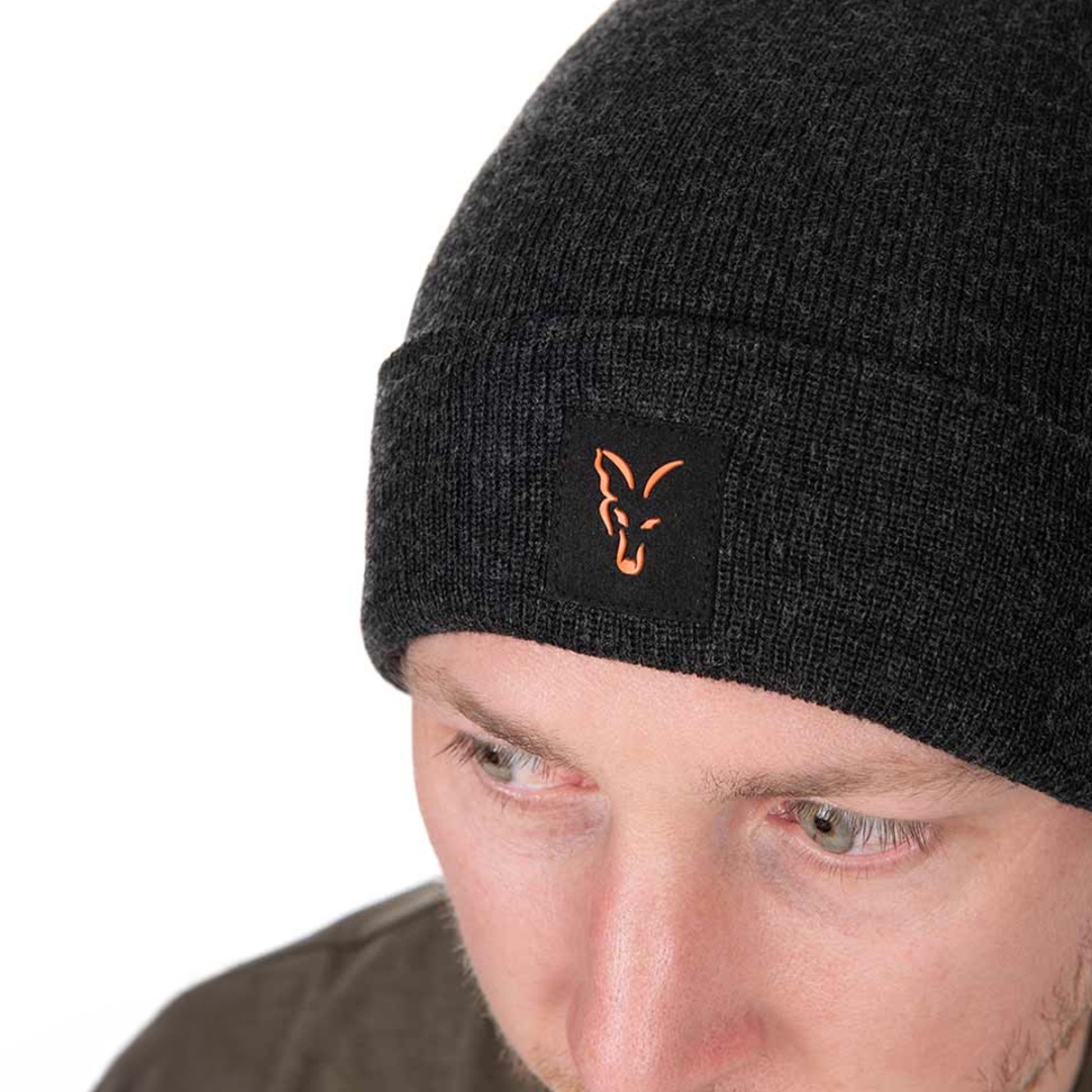 Fox Collection Beanie - Black/Orange