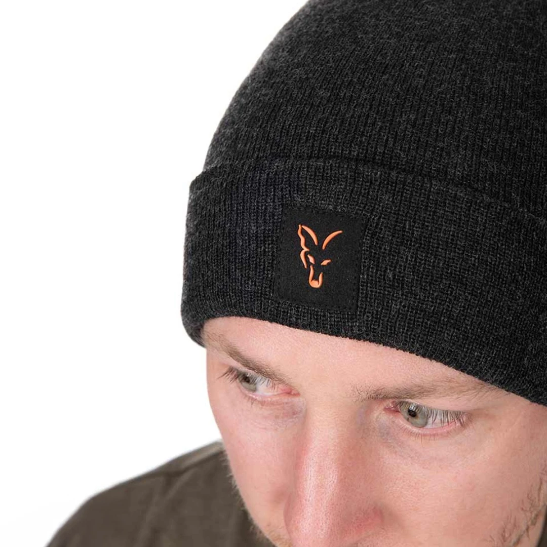 Fox Collection Beanie - Black/Orange