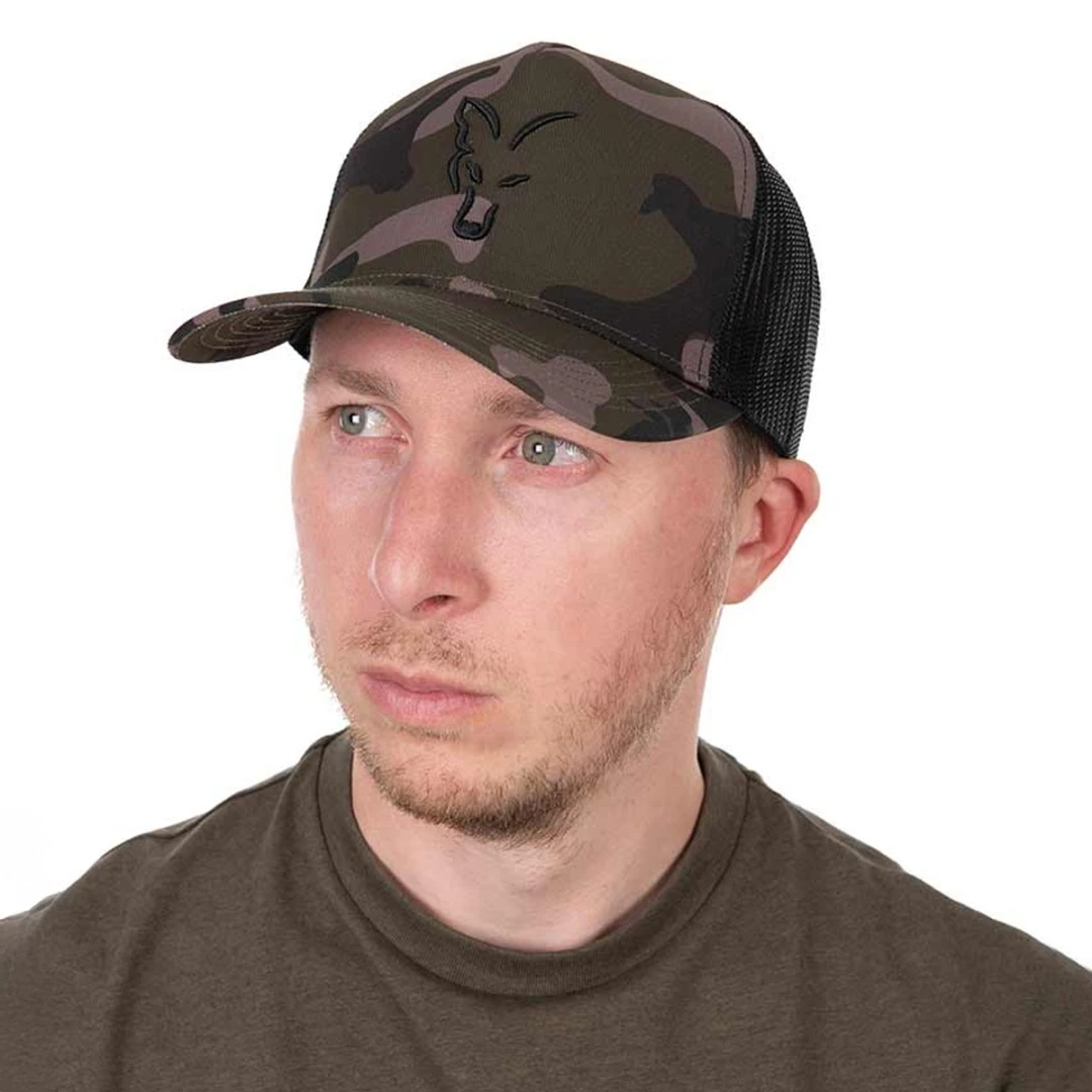 Fox Black CAMO Trucker Cap