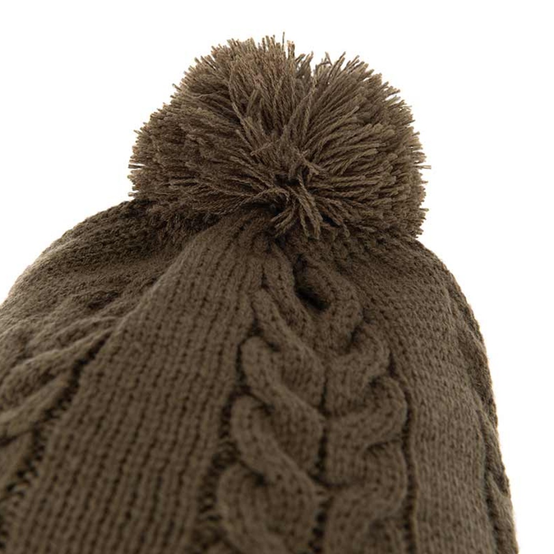 Fox Khaki Knitted Bobble