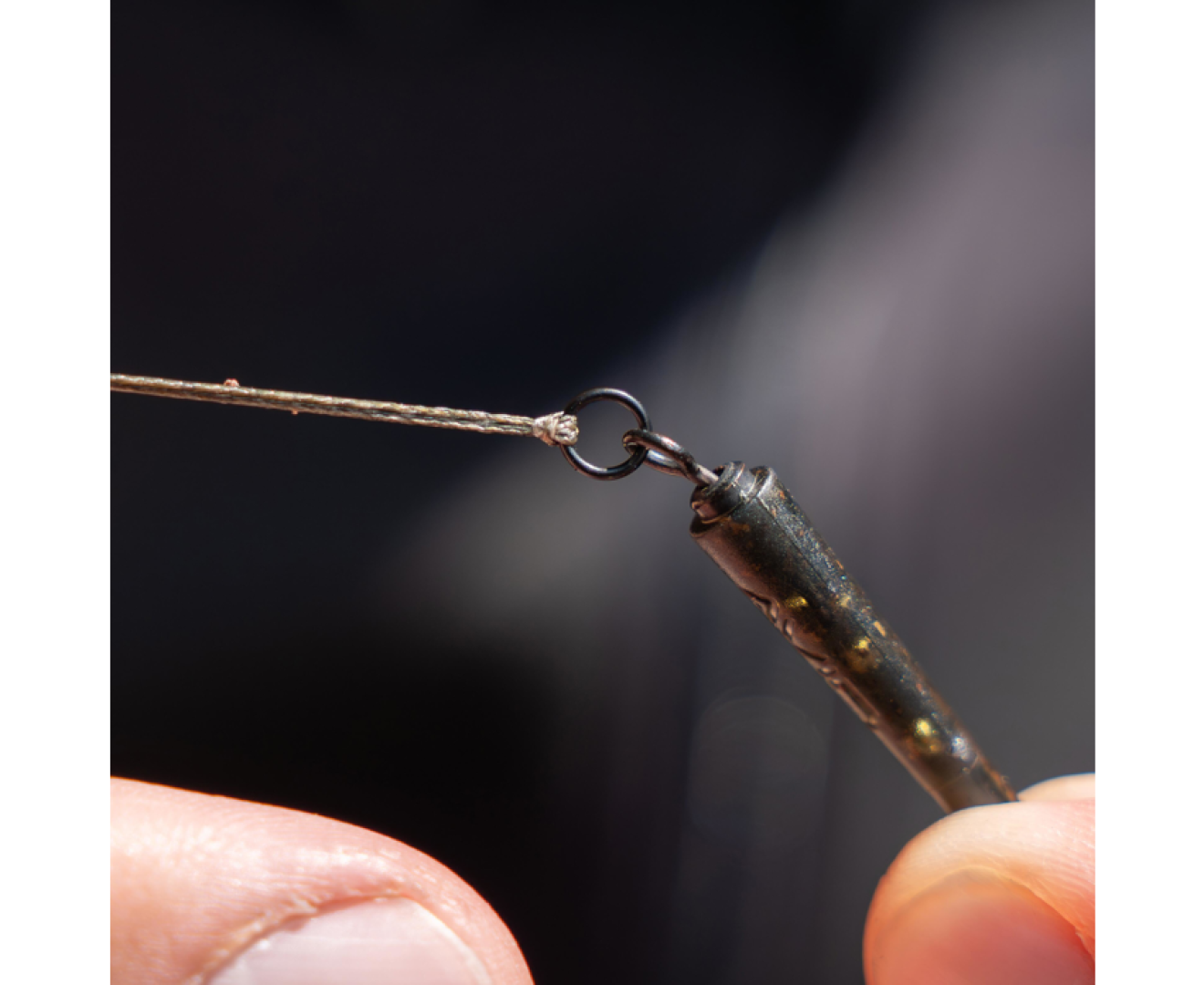 Avid Carp Outline Flecktone Ring Swivel Bag Stems