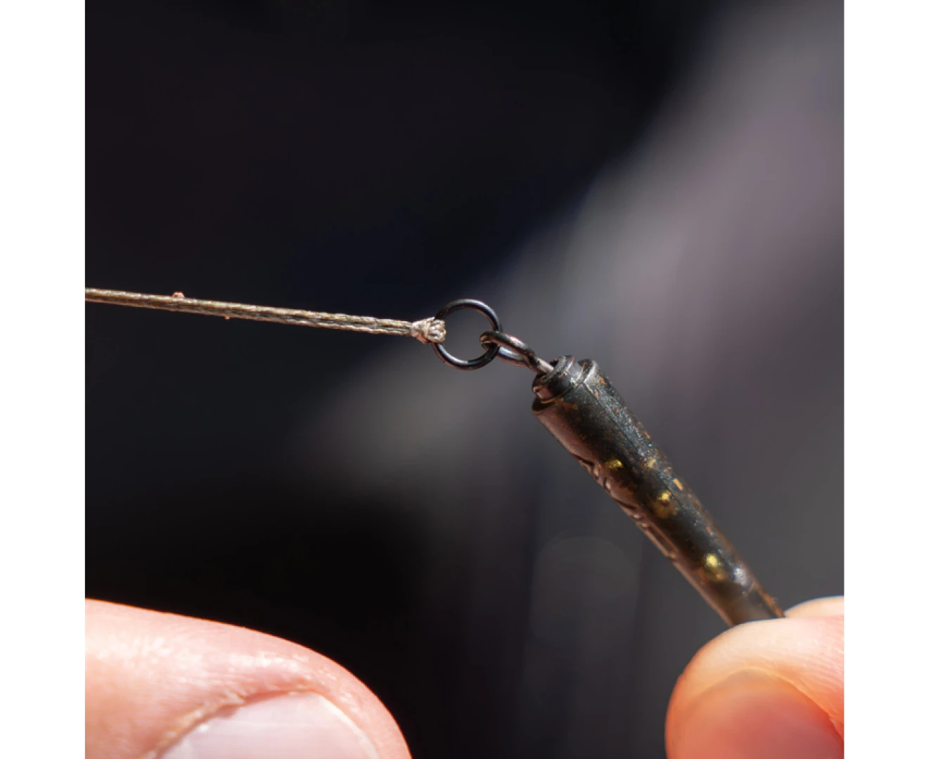 Avid Carp Outline Flecktone Ring Swivel Bag Stems