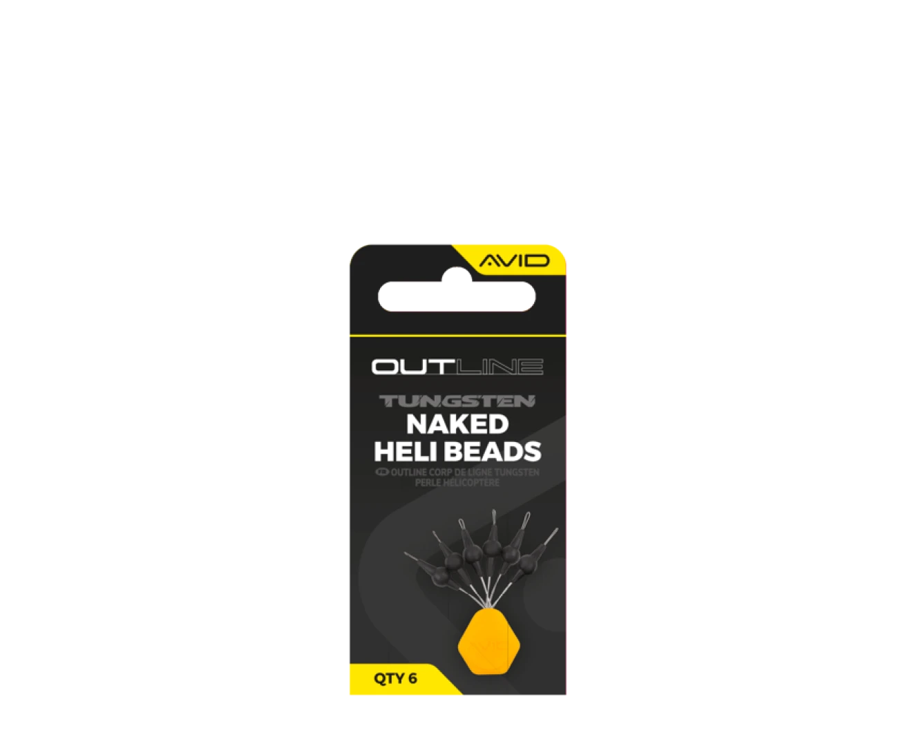 Avid Carp Outline Tungsten Naked Heli Beads