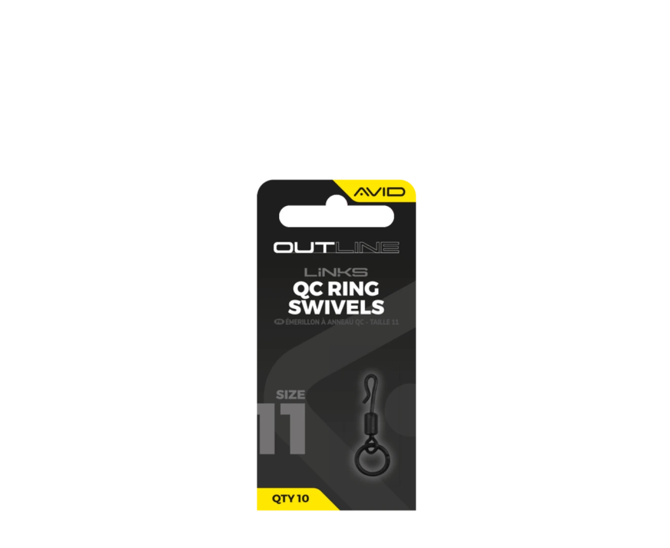 Avid Carp Outline QC Ring Swivels - rozmiar 11