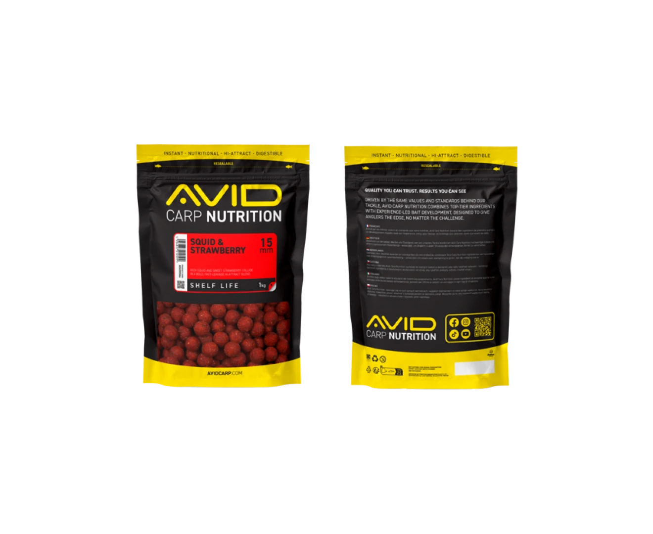Avid Carp Squid & Strawberry Boilies