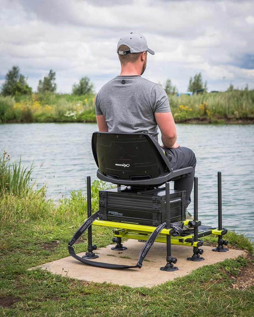 Matrix F25 PRO Swivel Seatbox - Lime Edition