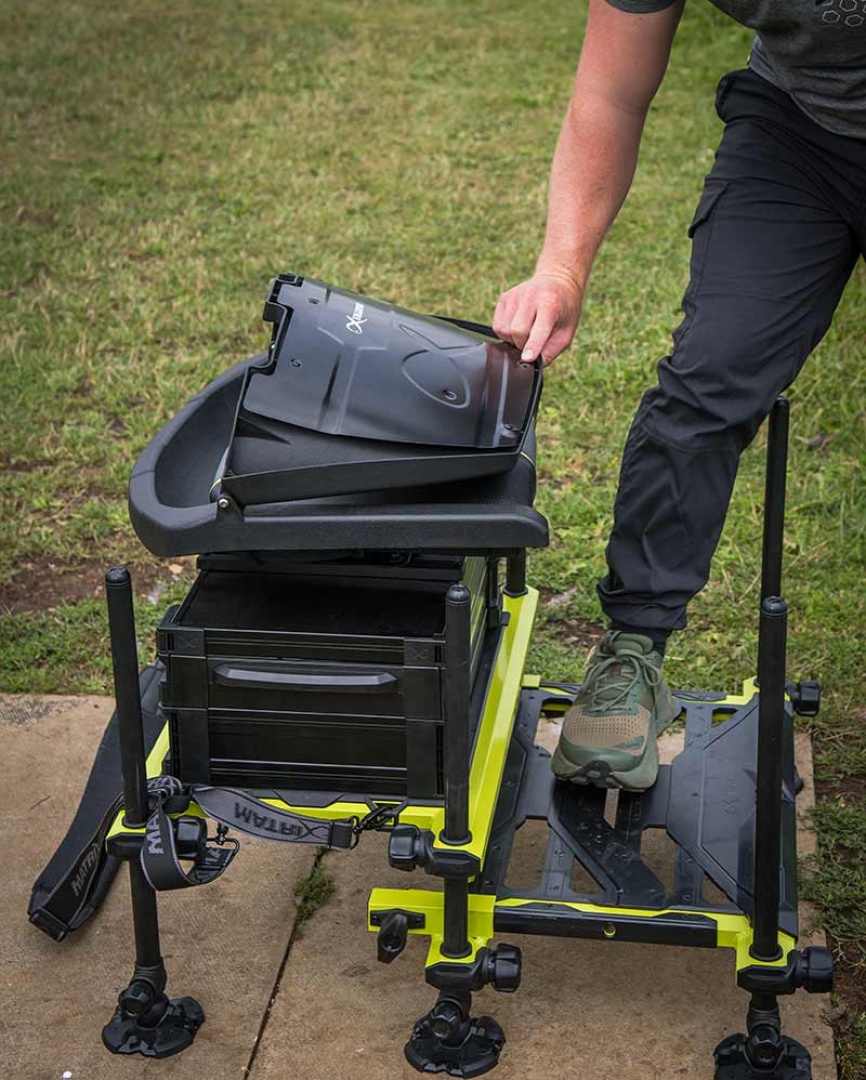 Matrix F25 PRO Swivel Seatbox - Lime Edition