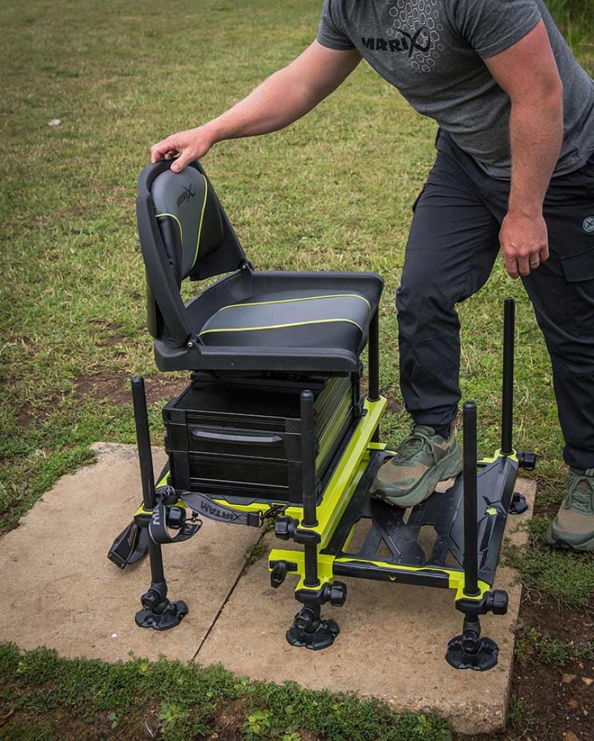 Matrix F25 PRO Swivel Seatbox - Lime Edition