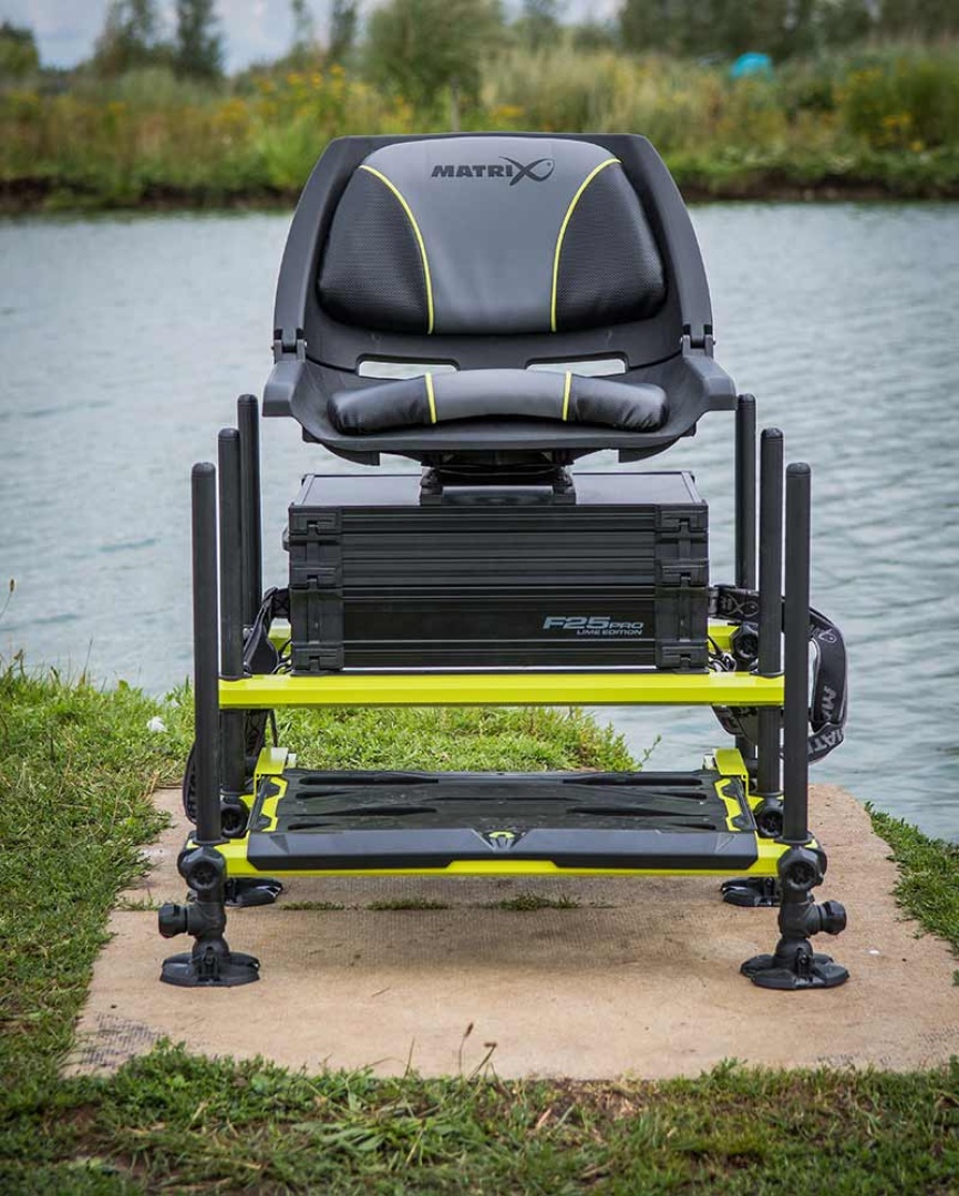 Matrix F25 PRO Swivel Seatbox - Lime Edition