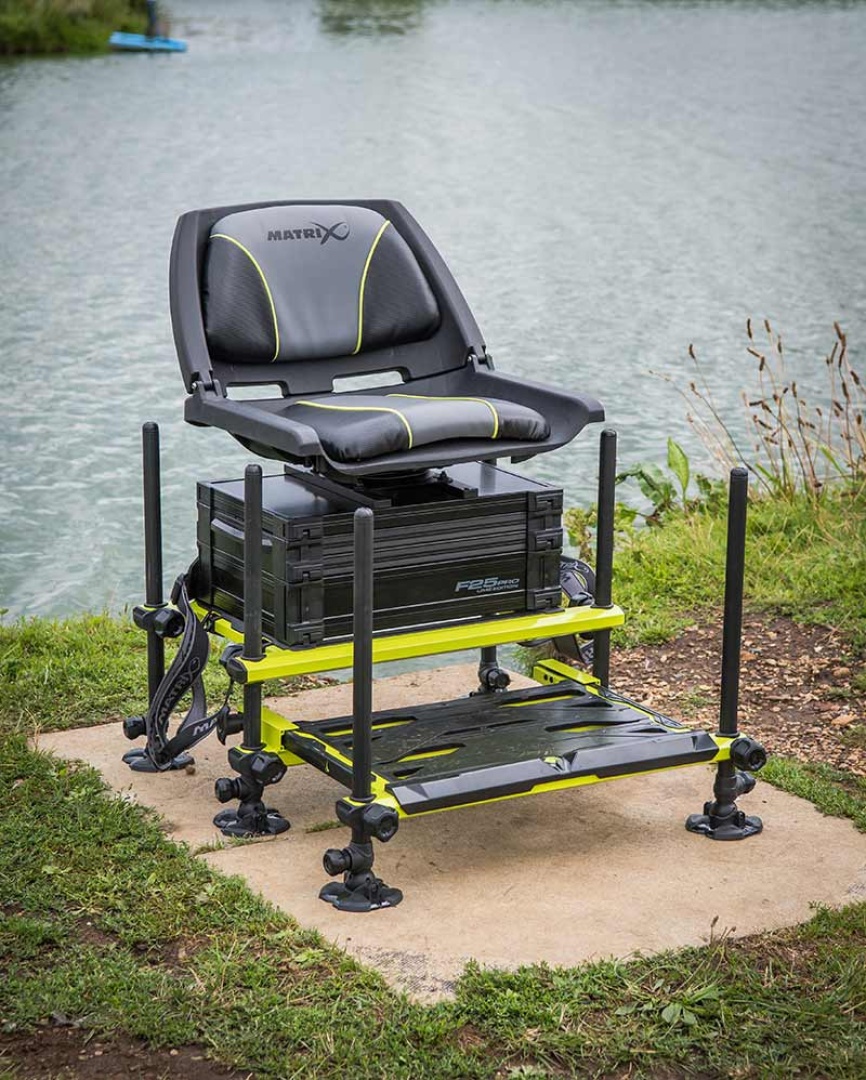 Matrix F25 PRO Swivel Seatbox - Lime Edition