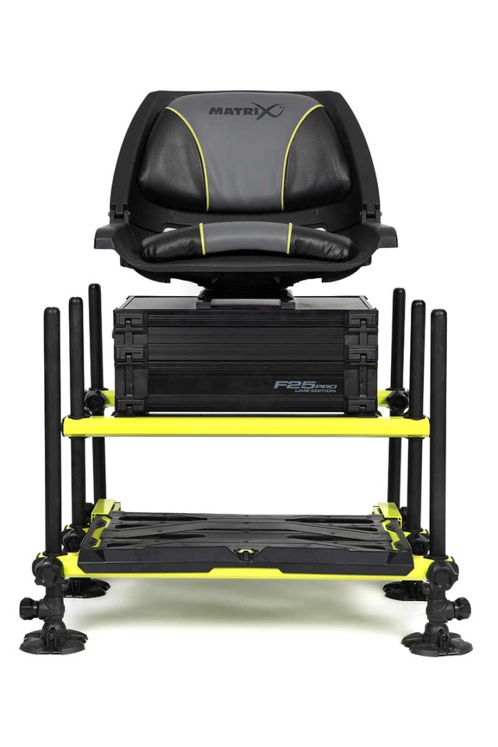 Matrix F25 PRO Swivel Seatbox - Lime Edition