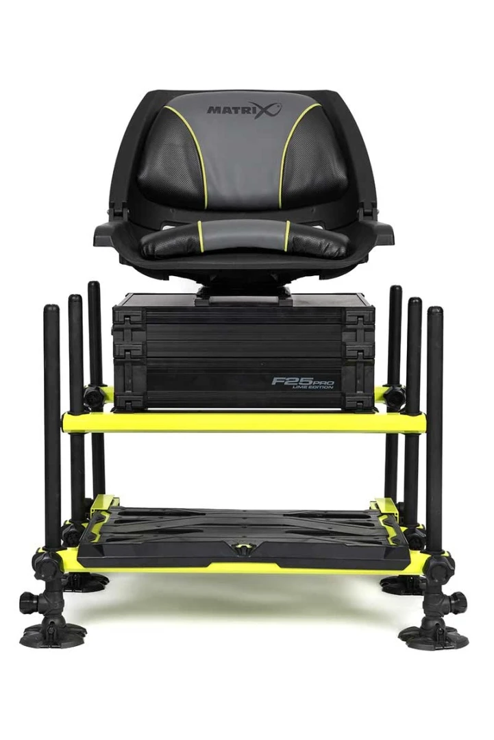 Matrix F25 PRO Swivel Seatbox - Lime Edition