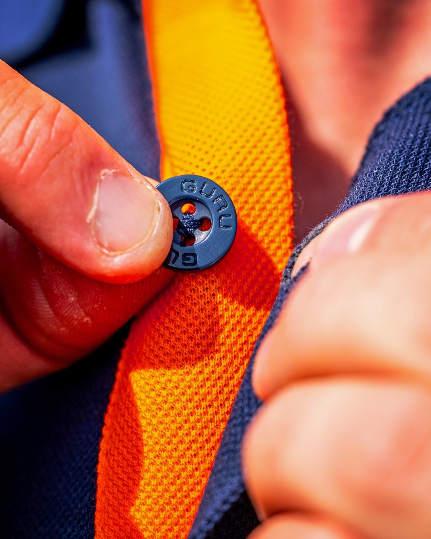 GURU Polo - Navy/Orange