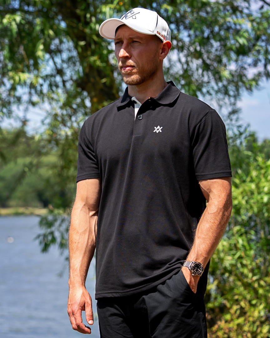 GURU Aventus Polo - Black/Grey
