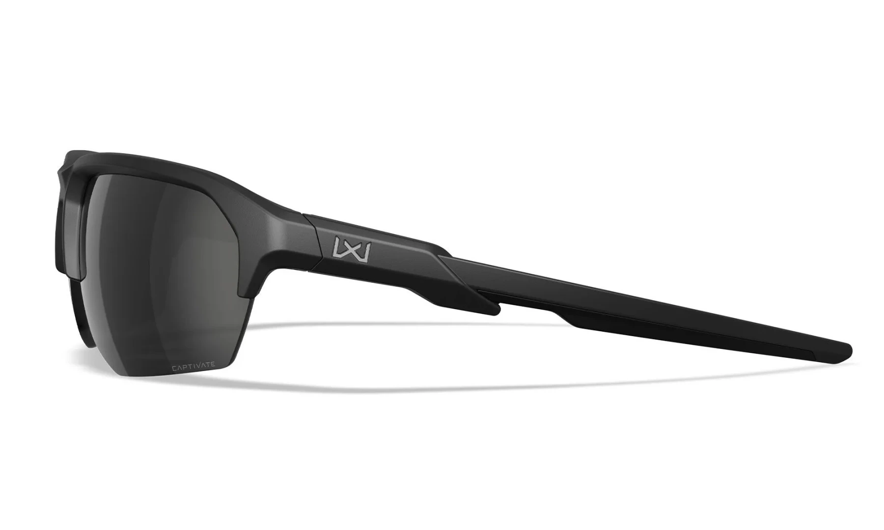 WileyX JAKL Captivate Polarized Black Mirror Matte Black Frame