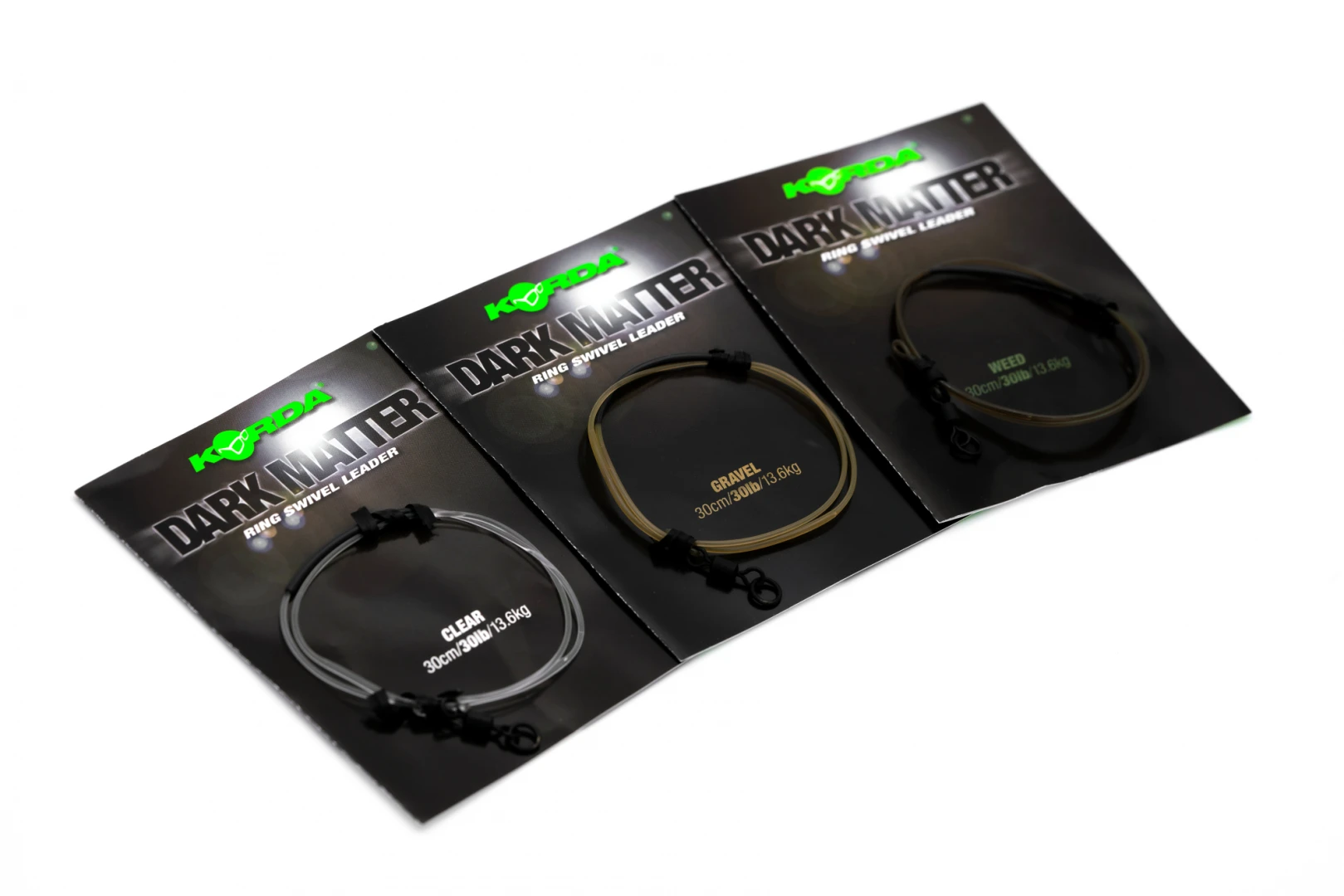 Korda Dark Matter Leader Ring Swivel 30lb (30cm)