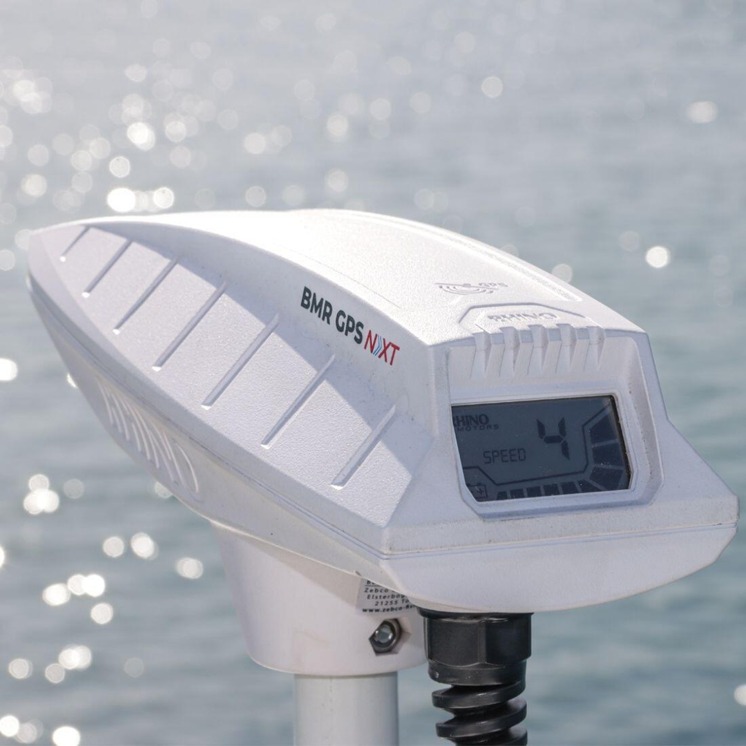 Rhino BMR NXT 65 Longshaft 12V Electric Outboard Motor White