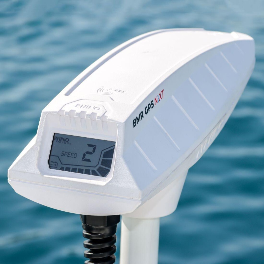 Rhino BMR NXT 65 Longshaft 12V Electric Outboard Motor White