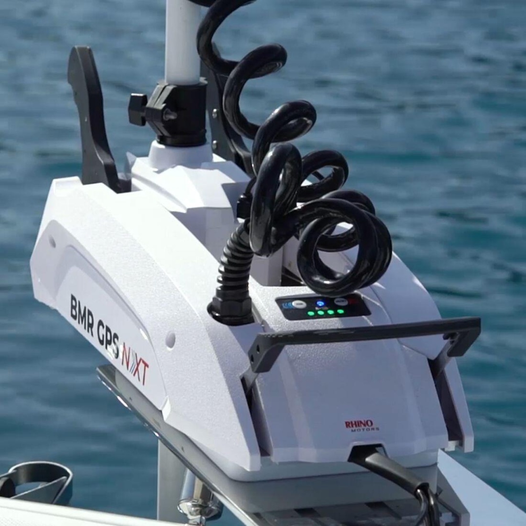 Rhino BMR NXT 65 Longshaft 12V Electric Outboard Motor White