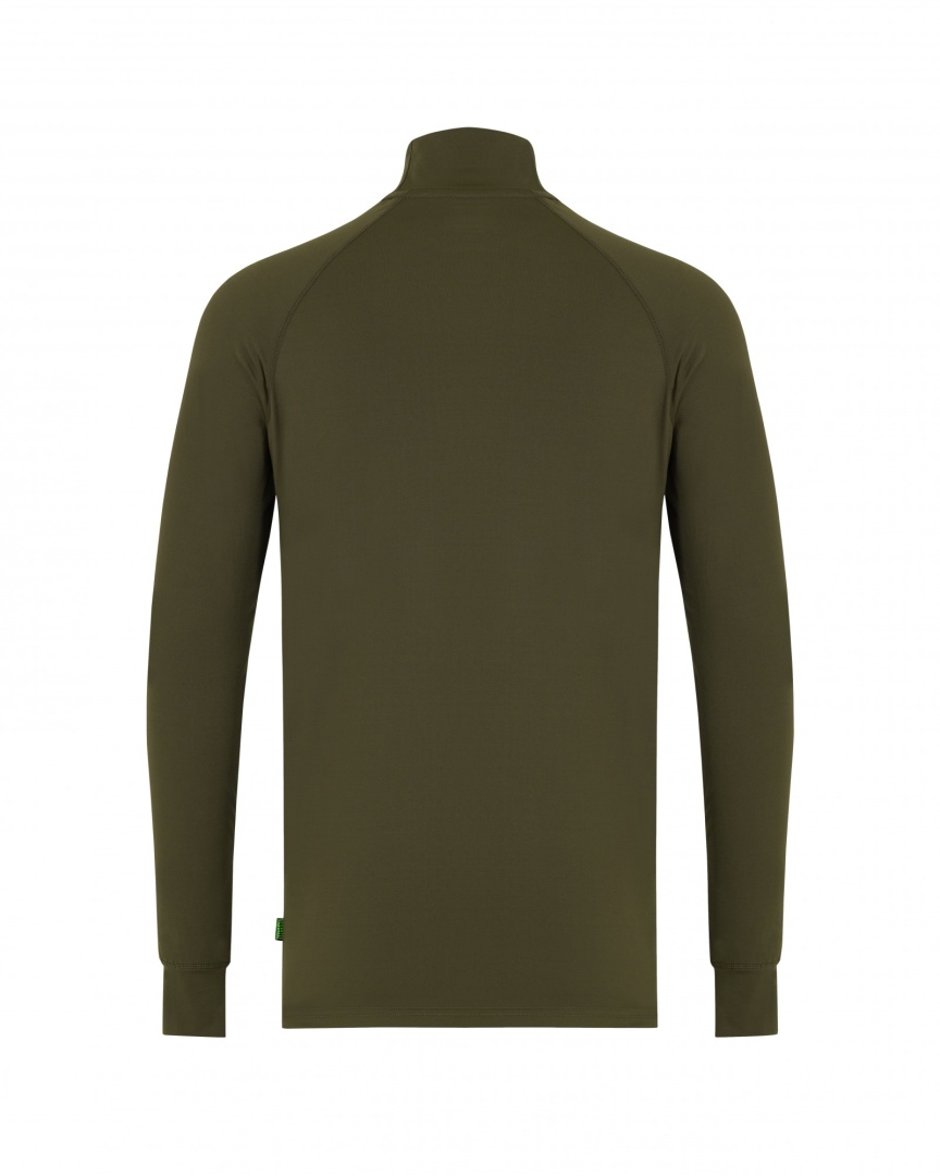 Korda Mock Neck Thermal LS Shirt - Dark Olive