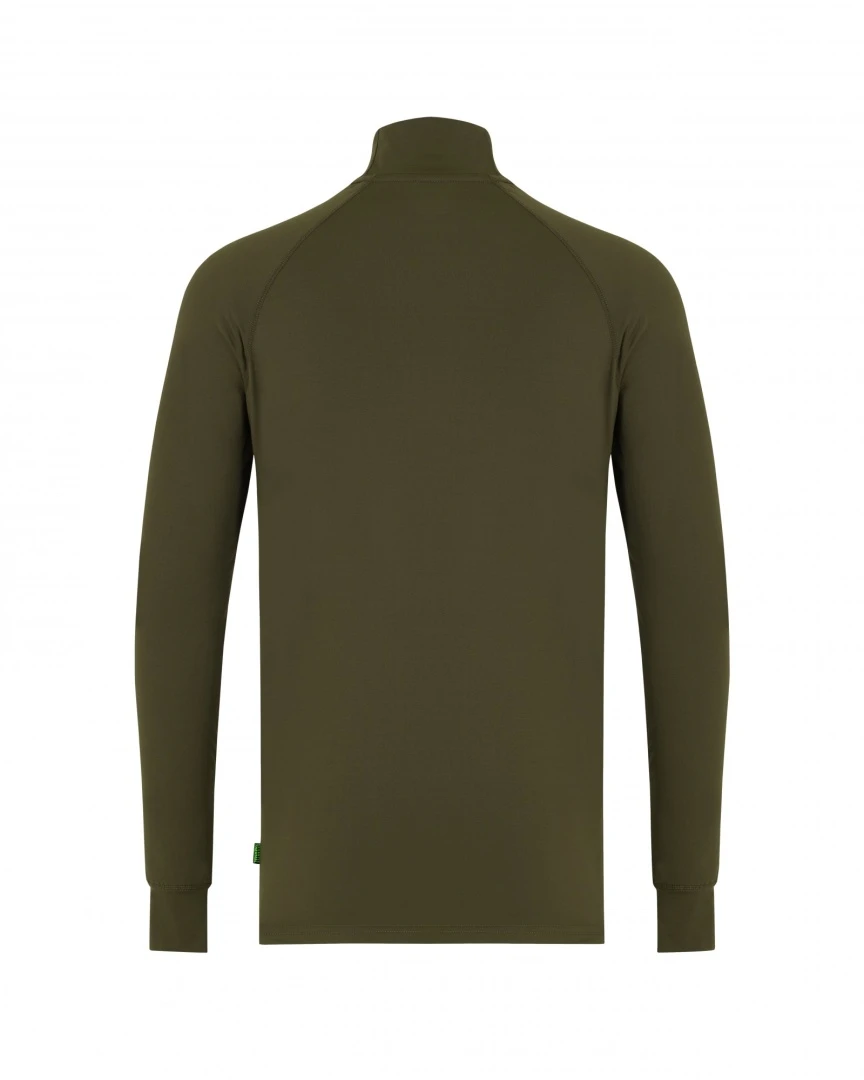 Korda Mock Neck Thermal LS Shirt - Dark Olive