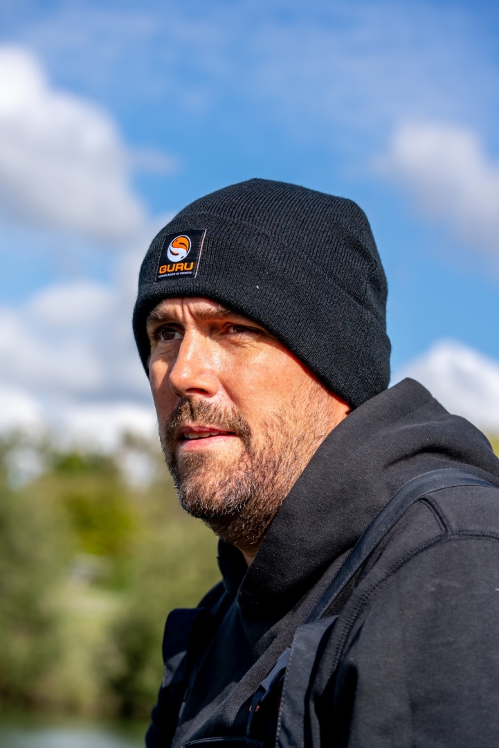 GURU Black Patch Beanie