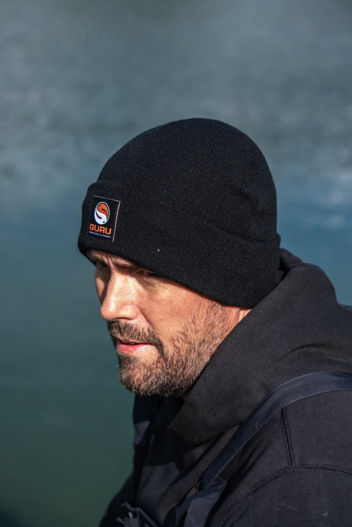 GURU Black Patch Beanie