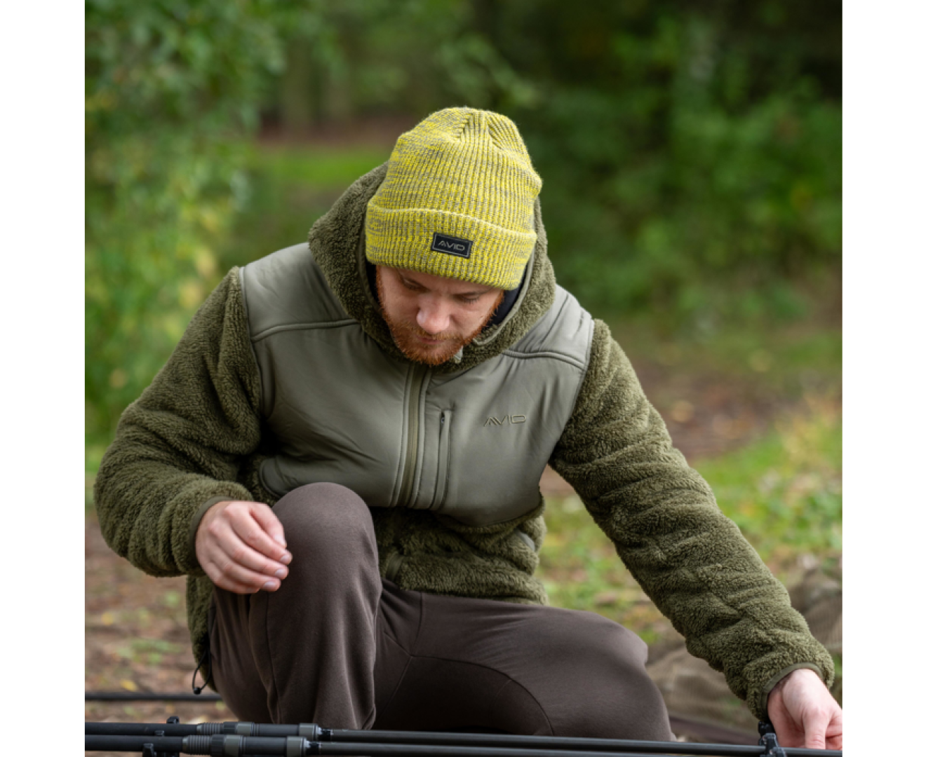 Avid Carp Marl Knit Beanie - Yellow