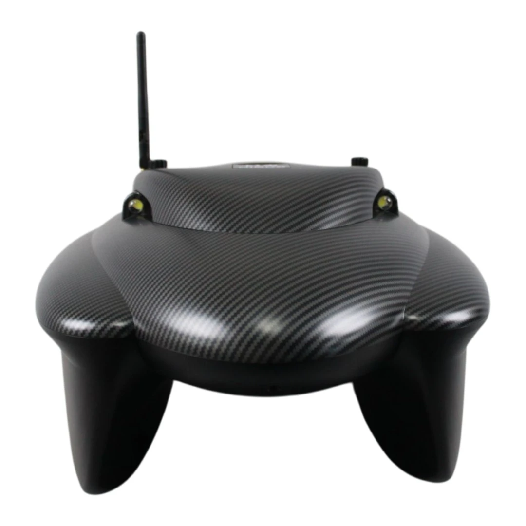 Viking Boat RS Mini PRO Carbon - (Ecosonda Todo en Uno en el Control Remoto + Dispensador de Cebo)